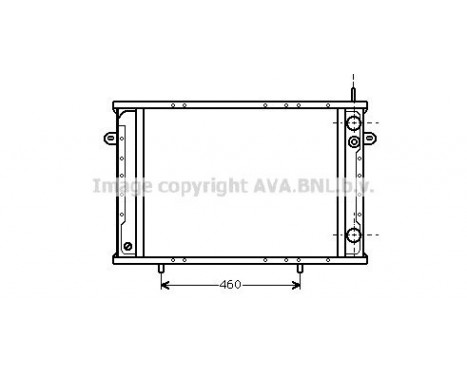 Radiateur, refroidissement du moteur RT2102 Ava Quality Cooling