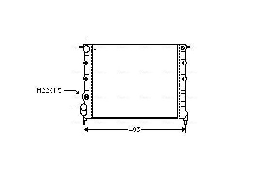 Radiateur, refroidissement du moteur RT2118 Ava Quality Cooling