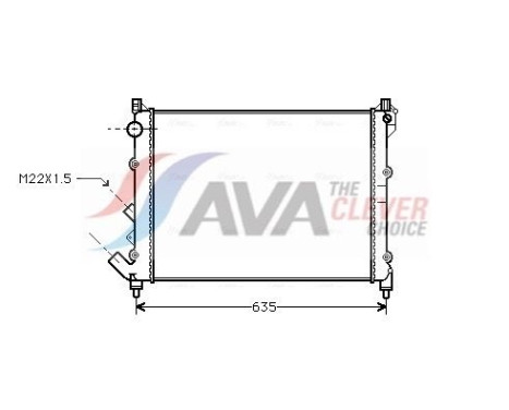 Radiateur, refroidissement du moteur RT2164 Ava Quality Cooling