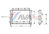 Radiateur, refroidissement du moteur RT2258 Ava Quality Cooling