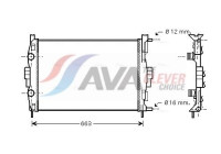 Radiateur, refroidissement du moteur RT2307 Ava Quality Cooling