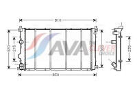 Radiateur, refroidissement du moteur RT2361 Ava Quality Cooling