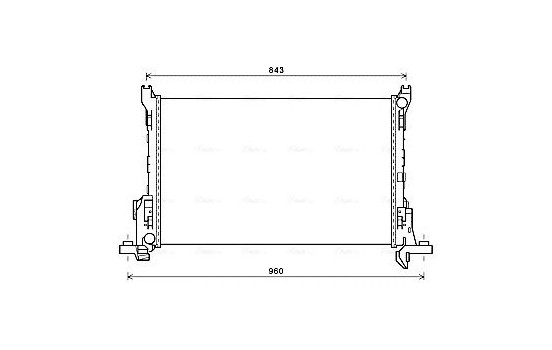 Radiateur, refroidissement du moteur RT2624 Ava Quality Cooling