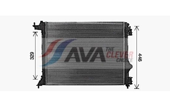 Radiateur, refroidissement du moteur RT2645 Ava Quality Cooling