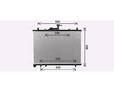 Radiateur, refroidissement du moteur RT2650 Ava Quality Cooling