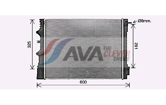 Radiateur, refroidissement du moteur RT2667 Ava Quality Cooling, Image 2