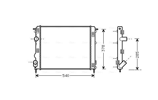 Radiateur, refroidissement du moteur RTA2269 Ava Quality Cooling