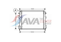 Radiateur, refroidissement du moteur RTA2399 Ava Quality Cooling
