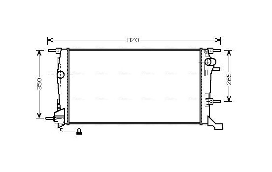 Radiateur, refroidissement du moteur RTA2409 Ava Quality Cooling