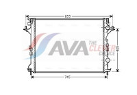 Radiateur, refroidissement du moteur RTA2421 Ava Quality Cooling