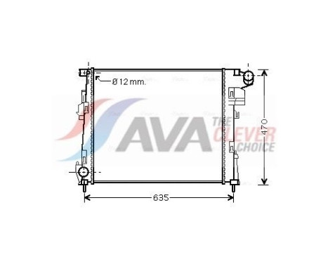 Radiateur, refroidissement du moteur RTA2427 Ava Quality Cooling