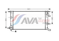 Radiateur, refroidissement du moteur RTA2445 Ava Quality Cooling