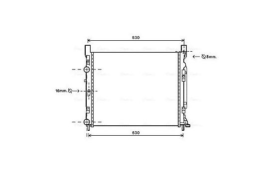 Radiateur, refroidissement du moteur RTA2470 Ava Quality Cooling