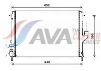 Radiateur, refroidissement du moteur RTA2478 Ava Quality Cooling