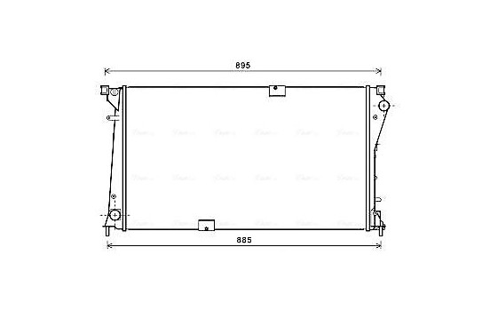 Radiateur, refroidissement du moteur RTA2490 Ava Quality Cooling