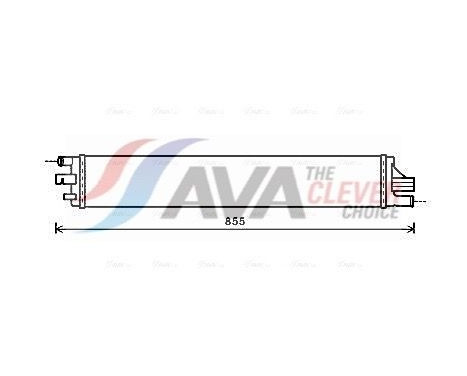 Radiateur, refroidissement du moteur RTA2559 Ava Quality Cooling