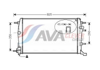 Radiateur, refroidissement du moteur RTA2616 Ava Quality Cooling