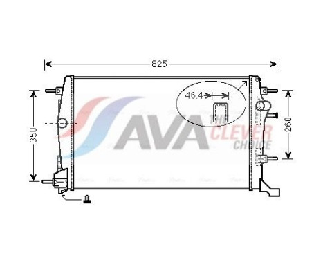Radiateur, refroidissement du moteur RTA2616 Ava Quality Cooling
