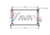 Radiateur, refroidissement du moteur SB2036 Ava Quality Cooling