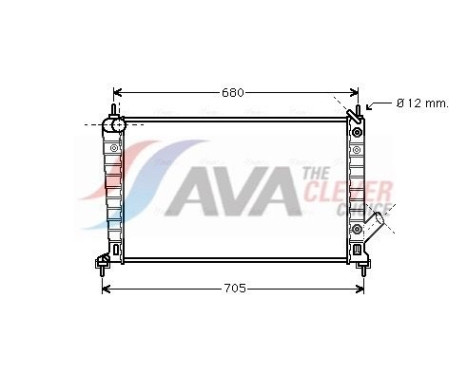 Radiateur, refroidissement du moteur SB2062 Ava Quality Cooling