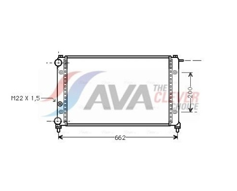 Radiateur, refroidissement du moteur STA2008 Ava Quality Cooling