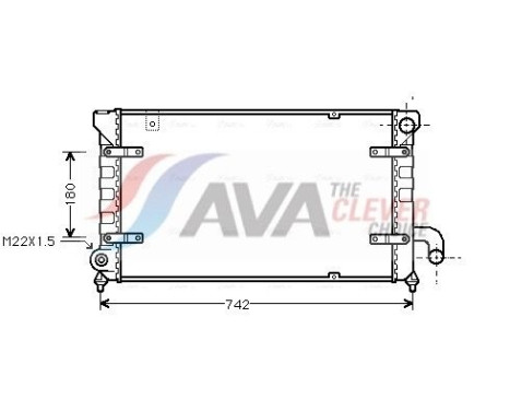 Radiateur, refroidissement du moteur STA2028 Ava Quality Cooling
