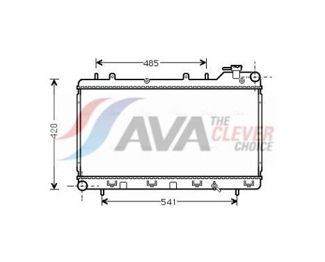 Radiateur, refroidissement du moteur SU2015 Ava Quality Cooling