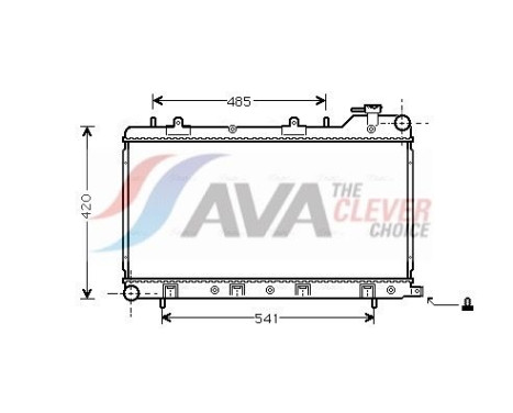 Radiateur, refroidissement du moteur SU2045 Ava Quality Cooling