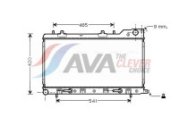 Radiateur, refroidissement du moteur SU2048 Ava Quality Cooling