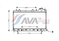 Radiateur, refroidissement du moteur SU2049 Ava Quality Cooling