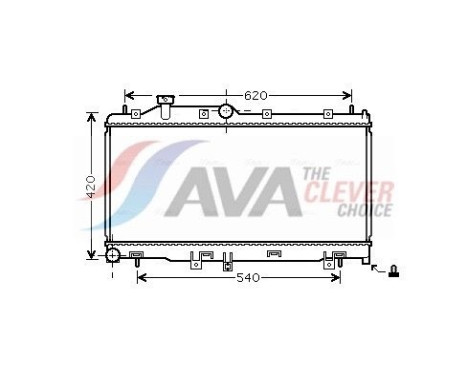 Radiateur, refroidissement du moteur SU2065 Ava Quality Cooling