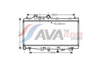 Radiateur, refroidissement du moteur SU2079 Ava Quality Cooling