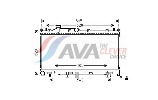 Radiateur, refroidissement du moteur SU2110 Ava Quality Cooling, Image 3