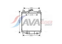 Radiateur, refroidissement du moteur SZ2059 Ava Quality Cooling