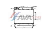Radiateur, refroidissement du moteur SZ2070 Ava Quality Cooling