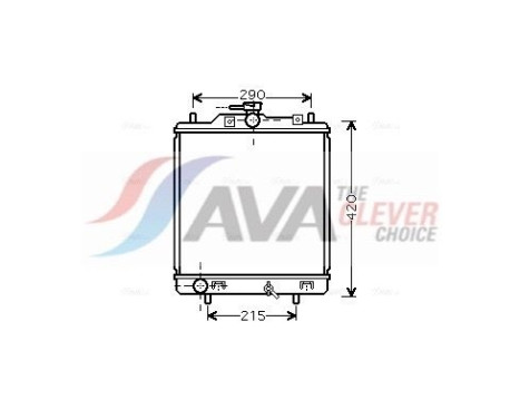 Radiateur, refroidissement du moteur SZ2076 Ava Quality Cooling
