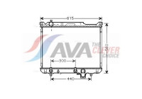 Radiateur, refroidissement du moteur SZ2097 Ava Quality Cooling