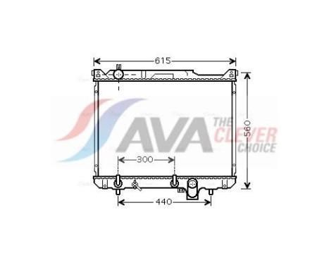 Radiateur, refroidissement du moteur SZ2097 Ava Quality Cooling