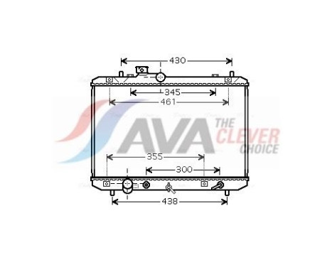 Radiateur, refroidissement du moteur SZ2098 Ava Quality Cooling