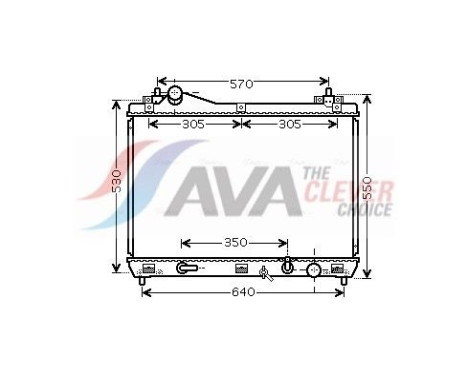 Radiateur, refroidissement du moteur SZ2102 Ava Quality Cooling
