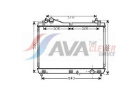 Radiateur, refroidissement du moteur SZ2103 Ava Quality Cooling