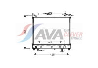 Radiateur, refroidissement du moteur SZ2109 Ava Quality Cooling