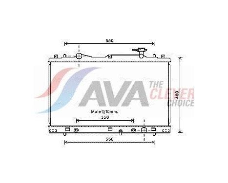 Radiateur, refroidissement du moteur SZ2126 Ava Quality Cooling