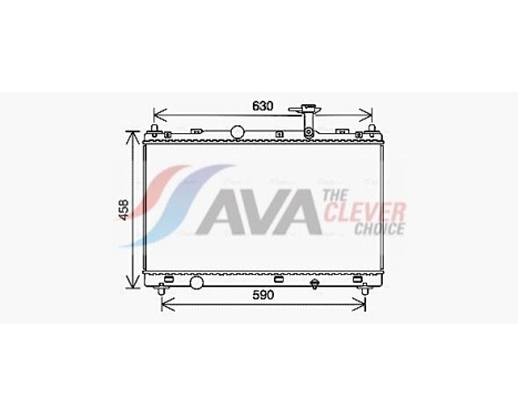 Radiateur, refroidissement du moteur SZ2147 Ava Quality Cooling