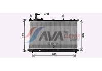 Radiateur, refroidissement du moteur SZ2167 Ava Quality Cooling