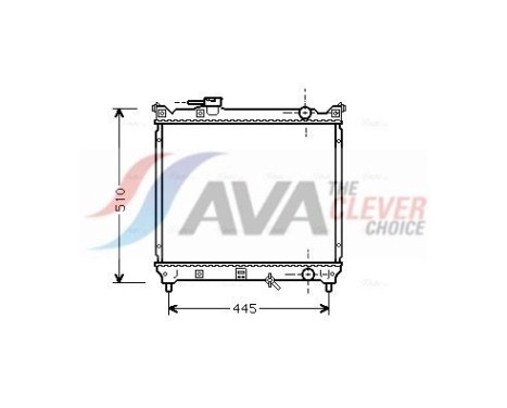 Radiateur, refroidissement du moteur SZA2033 Ava Quality Cooling