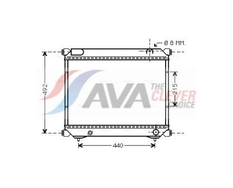 Radiateur, refroidissement du moteur SZA2065 Ava Quality Cooling