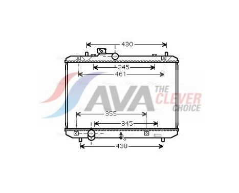 Radiateur, refroidissement du moteur SZA2083 Ava Quality Cooling