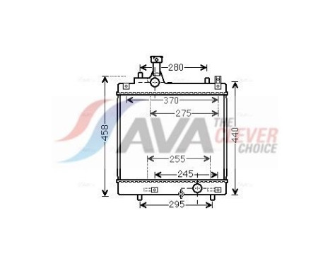 Radiateur, refroidissement du moteur SZA2113 Ava Quality Cooling