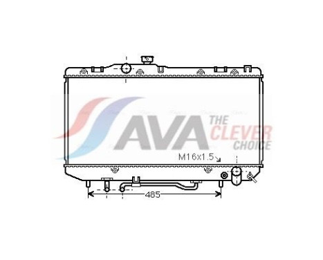 Radiateur, refroidissement du moteur TO2143 Ava Quality Cooling